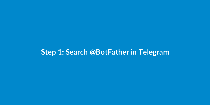 在 Telegram 中搜索 @BotFather